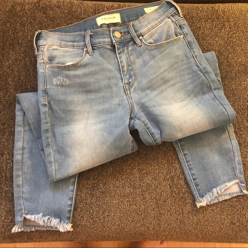 Blue Pacsun Super Stretch Jeans
